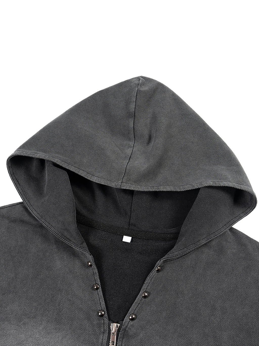 CutJagged HPWTSO Vintage Washed Zip-Up Hooded TankTop Sleeveless Menswear