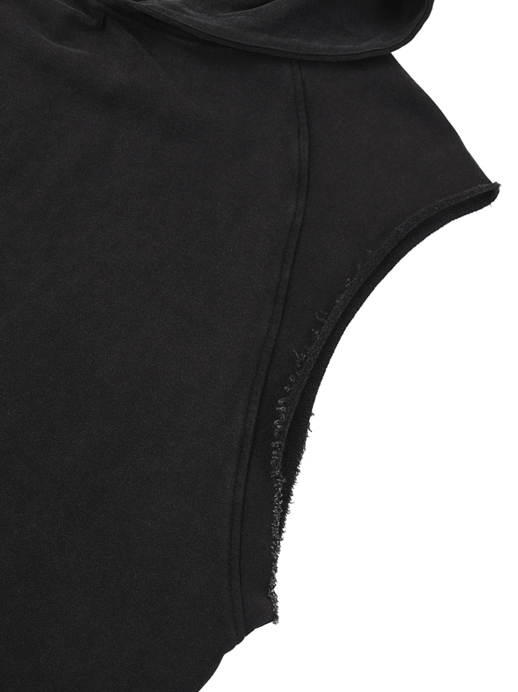 Hot People Wear This Stuff Only - Snow Washed Sleeveless Hoodie With White Writing