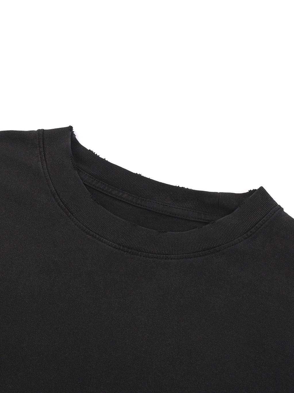 HPWTSO CutJagged Snow Washed Raw-Hem T-Shirt